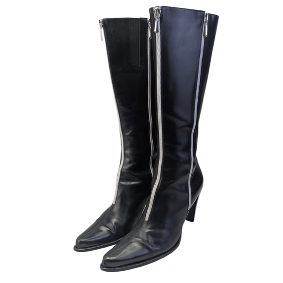 Donald J Pliner Italian Vintage Leather Boots GUC $425 Size 8M       S3946 - Picture 8 of 15